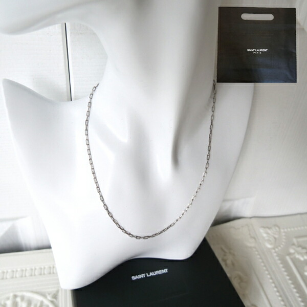 SAINT LAURENT  ケーブルチェーンコリアー ネックレス 楽天市場】SAINT LAURENT サンローラン 601755 Y1500 カラー2色