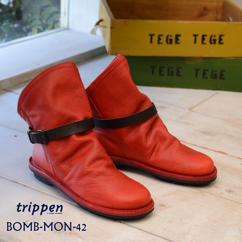TRIPPEN(トリッペン) BOMB-MON-42RD-ES-BK [ショートブーツ　レザー　レディース] 39,325円