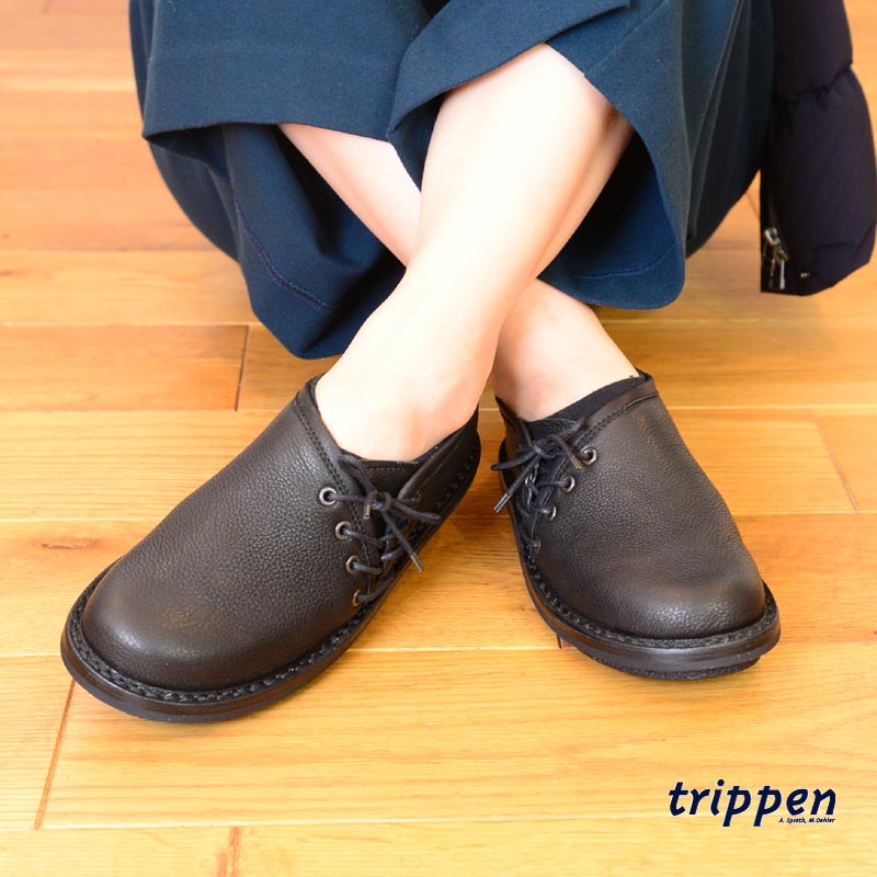 楽天市場 Trippen トリッペン Offspring Vstblk Bkk レースアップ 靴 レザー 限定 レディース ｃｌｏｓｐｏｔ