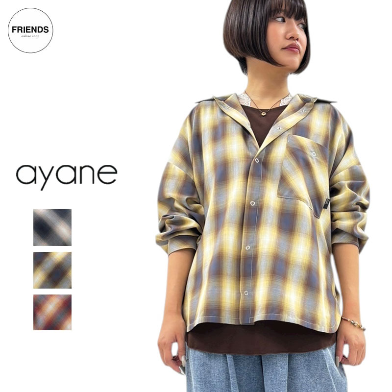 楽天市場】チェック シャツ ロング コート ayane 長袖 ゆったり 羽織