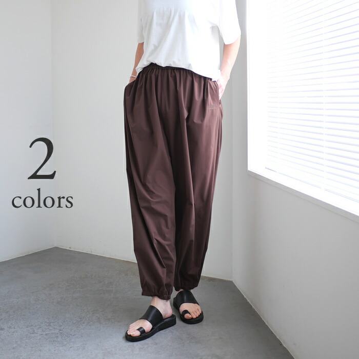 AMERICANA アメリカーナ ギャザー イージーパンツ [RFT-S-009] / レディース ボトムス パンツ ストレッチ アクティブ スポーツ リラックス 軽快