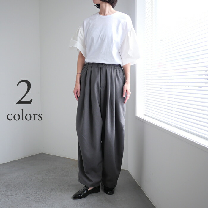 dahl\u0027ia ダリア フラウンス捩り カットソー [固定ディスク-138]] / レディース カットソー リメイク ギルダン フラウンス レディライク 心地好い 華やぎ トップス-レディースファッション