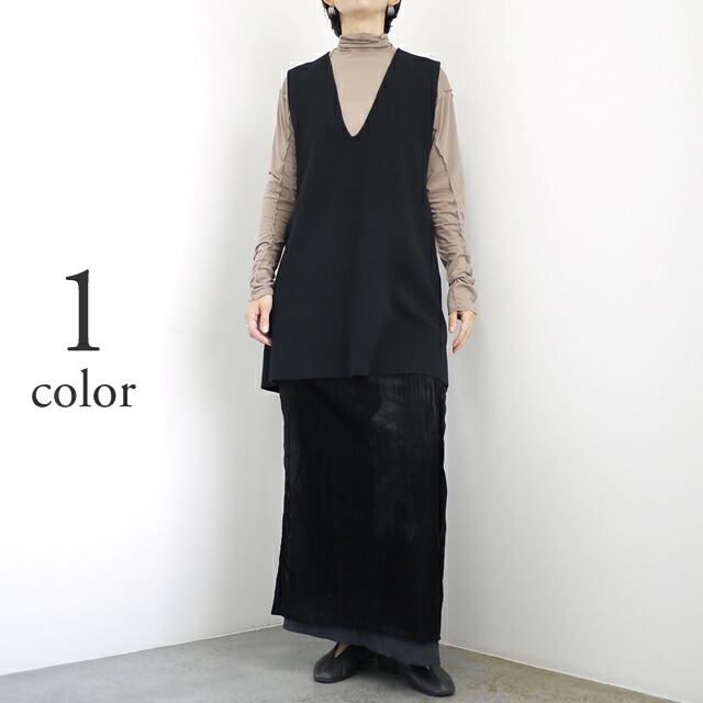 【SALE 50％OFF】Liyoca リヨカ ミラノリブ チュニック ベスト [M-03702] レディース｜clothes tile