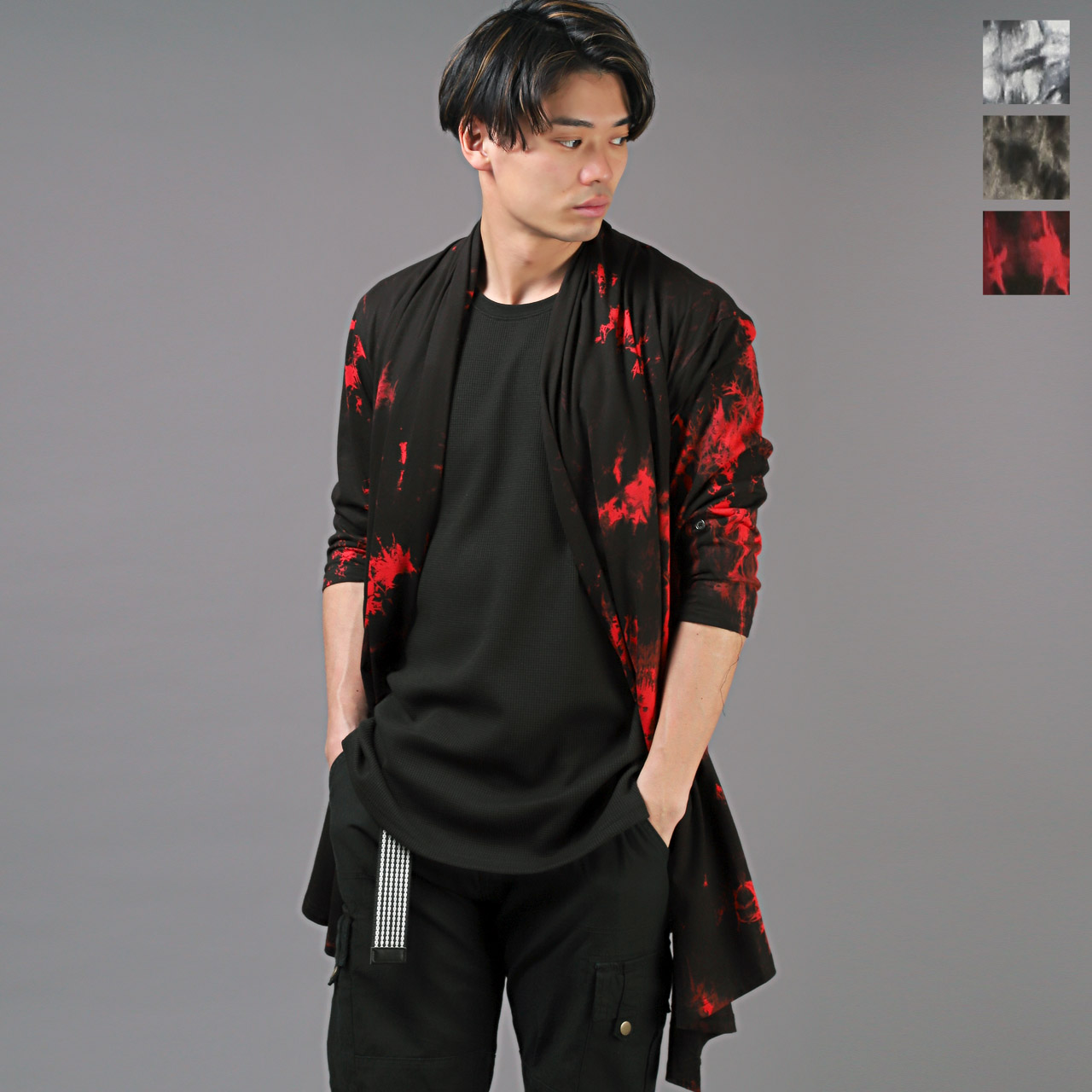 楽天市場】【送料無料】カーディガン メンズ ガウン 7分袖 カーデ