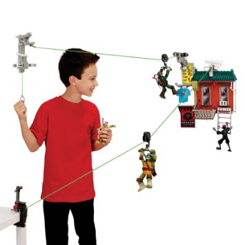 TMNT ミュータントタートルズ ニコロデオンシリーズ ジップラインプレイセット ファイアエスケープ フリーフォール / TEENAGE MUTANT NINJA TURTLES ZIP-LINE PLAYSET FIRE ESCAPE FREE FALL　プレイメイツ