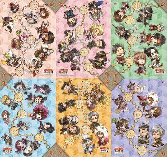 みにきゃら戦国無双 歳時記クリアファイル 瑞穂編 全6種セット　コーエーテクモゲームス