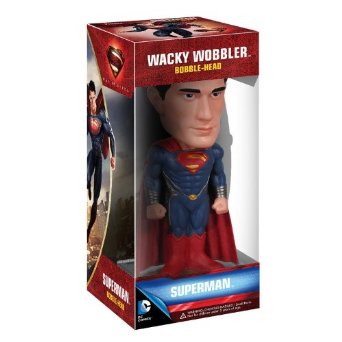 ワッキーワブラー マン・オブ・スティール スーパーマン 高さ約180mm プラスチック製 塗装済み完成品フィギュア ファンコ|クロソイド屋 店