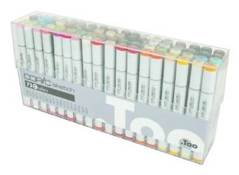 楽天市場】【中古】Too コピック スケッチ 72色 Eセット tf8su2k