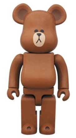 BE@RBRICK x LINE　ブラウン ベアブリック 400％　新品｜クロソイド屋　店