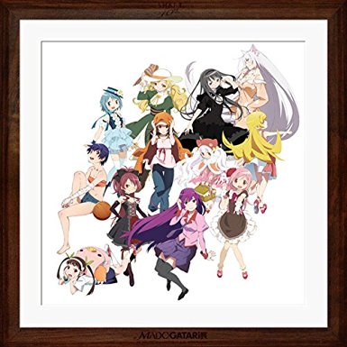 一番くじVプレミアム シャフト40周年記念 MADOGATARI展 1等 額縁付アート　バンプレスト　新品