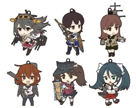艦隊これくしょん-艦これ- ねんどろいどぷらす 艦これストラップ 第一艦隊 (vol.1) (ノンスケール ストラップ型トレーディングラバーアクセサリー 6個入りBOX)　グッドスマイルカンパニー