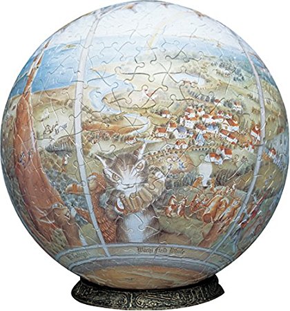 ダヤン　わちふぃーるど　￼3D球体パズル YAM-2003-526 3D球体パズル ルミオーブ ダヤンと時の流れ星 61