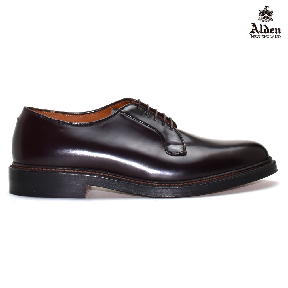 【楽天市場】【交換送料無料】オールデン ALDEN 990 PLANE TOE BLUCHER プレーントゥ ブラッチャー コードバン ダーク バーガンディー CORDVAN DARK BURGUNDY ドレスシューズ:クラウドモーダ