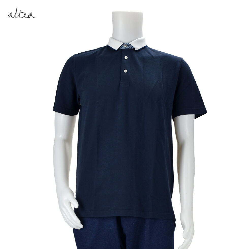 altea アルテア 1655054 ポロシャツ 01/Rネイビー/TOPS/トップス/メンズ【送料無料】