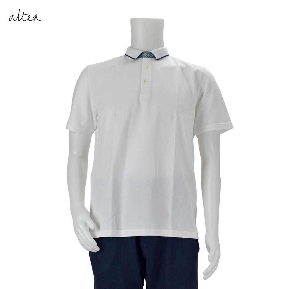 altea アルテア 1655054 ポロシャツ  01/Rホワイト/TOPS/トップス/メンズ【送料無料】