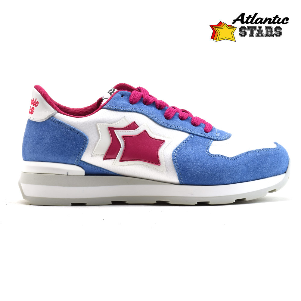 新品即決 楽天市場 5と0のつく日エントリー 楽天カード利用でポイント5倍 アトランティックスターズ Atlantic Stars Vega Pfb 86b ベガ スニーカー ローカット ランニングシューズ ブルー ピンク レディース 送料無料 クラウドモーダ 最適な材料 Prestomaalaus Fi