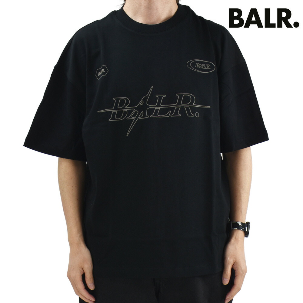 BALR. ◆ロゴ メタリック 半袖 Tシャツ 2色◆関税送料込み BALR. 【SALE】ボーラー プレートロゴ Tシャツ カットソー