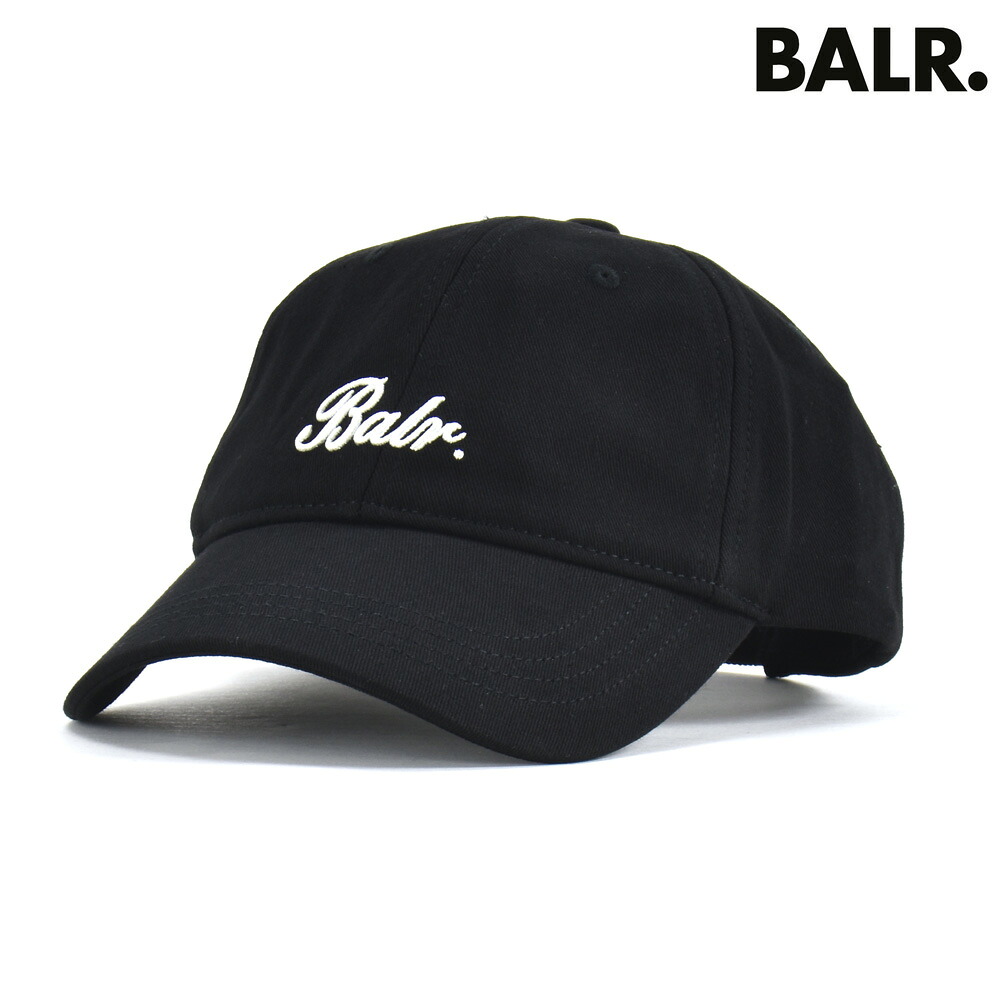 ボーラー BALR. キャップ メンズ 帽子 ベースボールキャップ コットン ロゴ刺繍 ジェットブラック IDENTITY DAD CAP【送料無料】