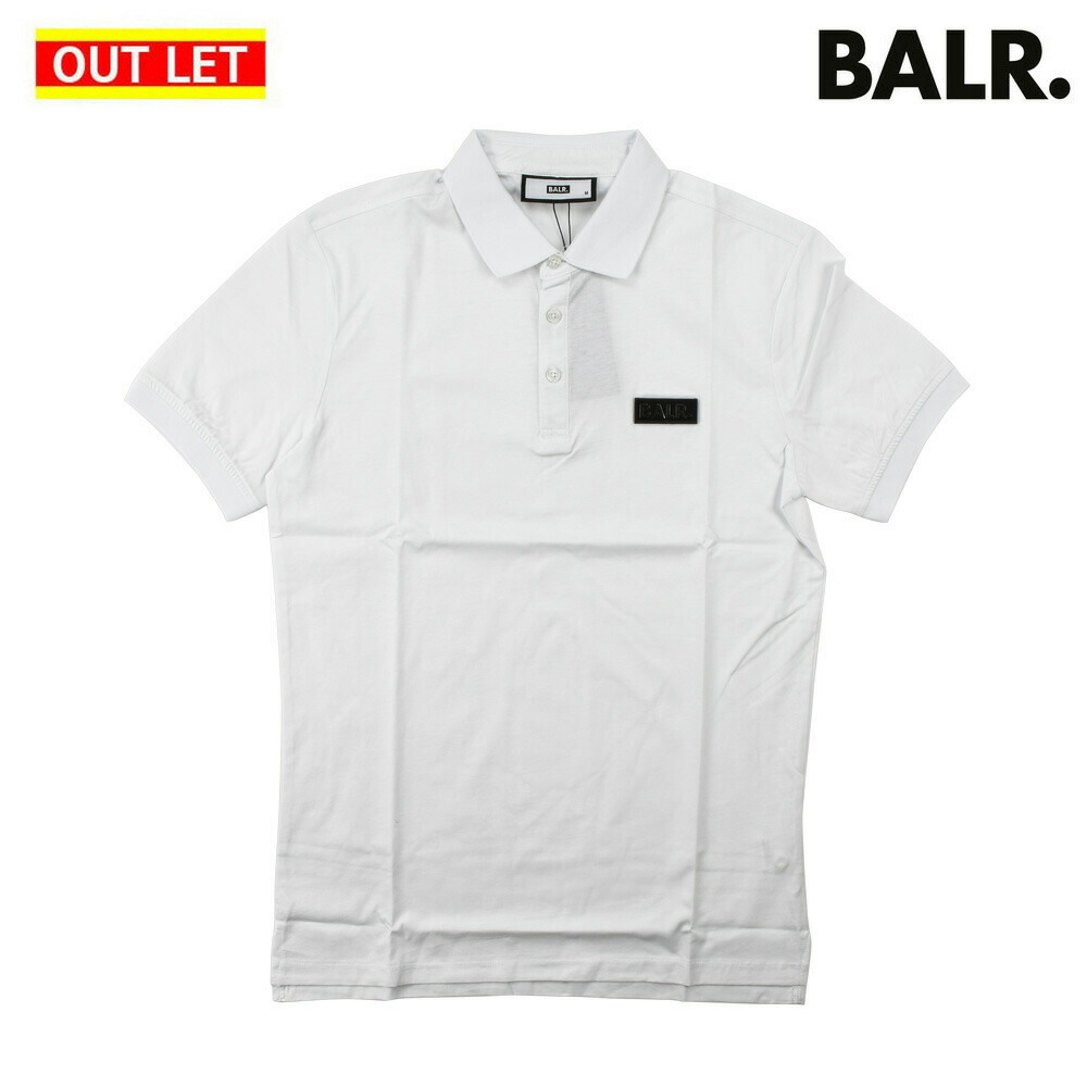 BALR. ポロシャツ BALR. (ボーラー) 胸ロゴ ハーフジップ 半袖 ポロシャツ HEX
