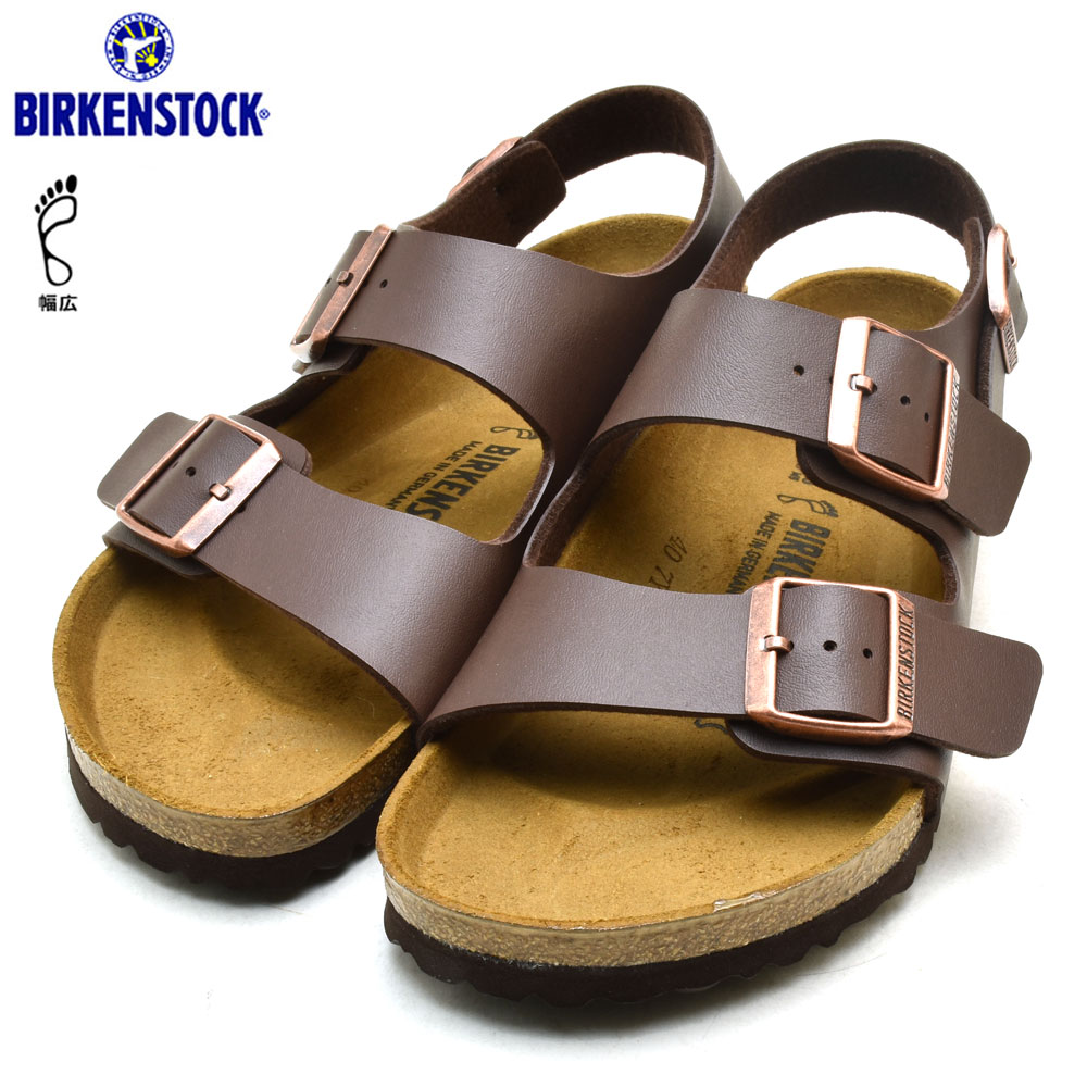 楽天市場 4 15 0 00 23 59 エントリー 楽天カード利用でポイント5倍 ビルケンシュトック ミラノ メンズ レディース ダークブラウン Birkenstock Milano Dark Brown 幅広 サンダル サクセスビジネス