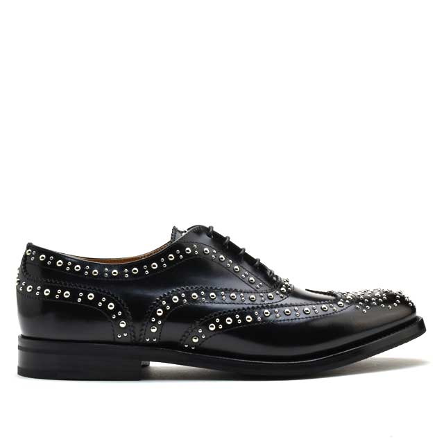 【美品】Church's burwood met スタッズ　革靴　黒 35 楽天市場】チャーチ 靴 バーウッド ブラック ポリッシュ