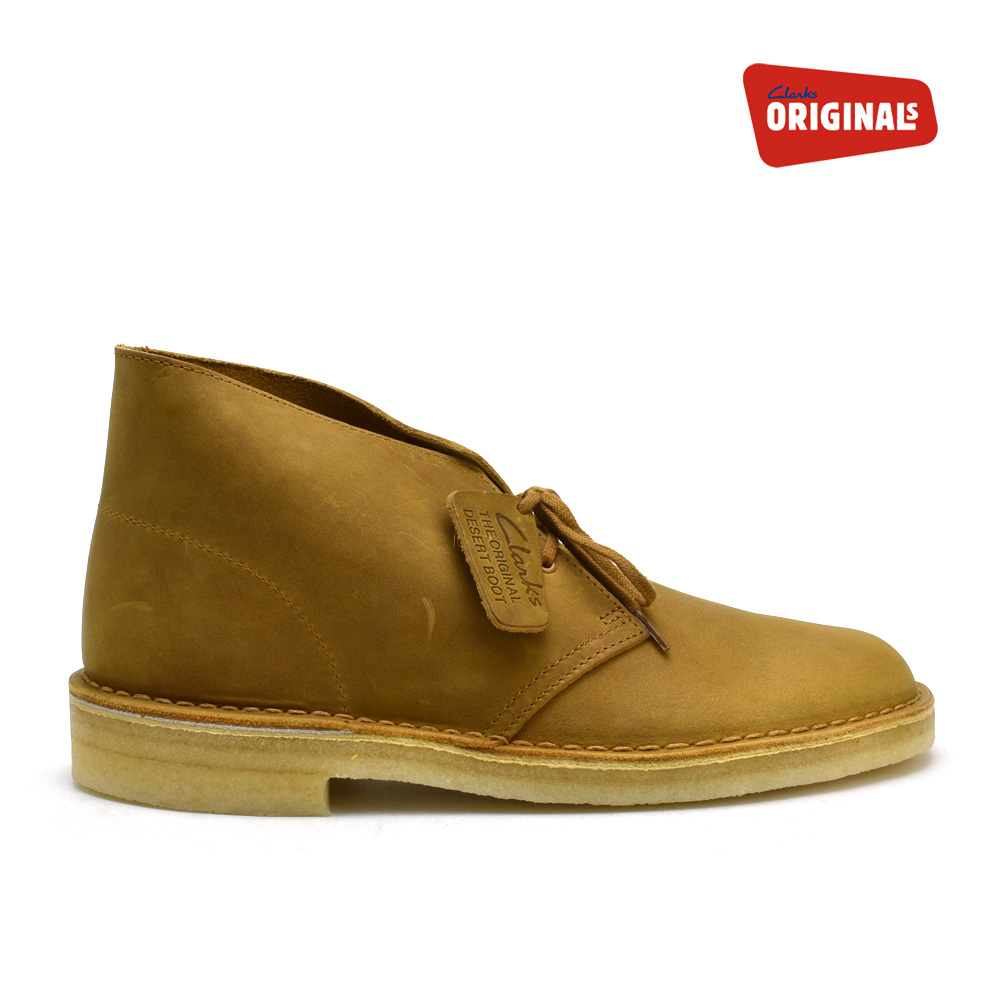 clarks desert boots yellow