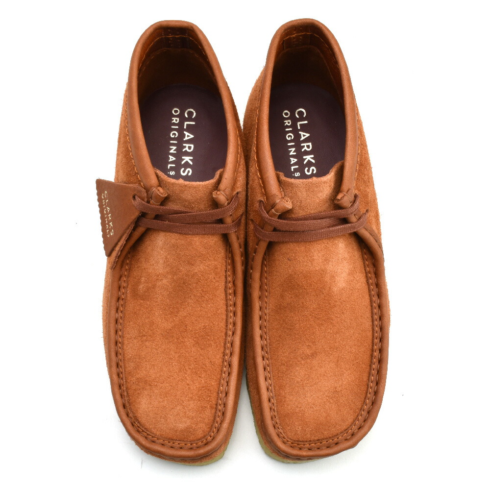 クラークス オリジナルス ワラビーブーツ メンズ ブーツ スエード タンヘアリー クレープソール CLARKS ORIGINALS WALLABEE  BOOT 69％以上節約