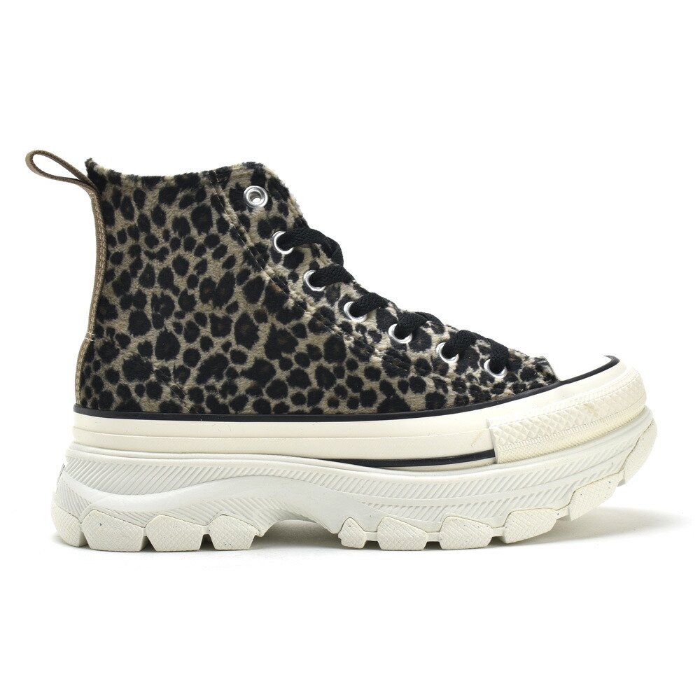 【極美品】コンバース トレックウェーブ HI レオパード アニマル 厚底 CONVERSE - ☆【極美品】コンバース トレックウェーブ HI
