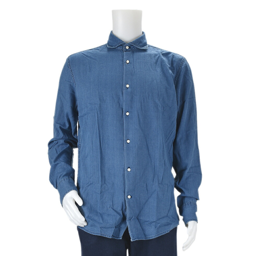 【SALE】deperlu BURT 3 シャツ/メンズ/インディゴ/トップス/ダンガリーシャツ/TOPS【送料無料】【SSDP】