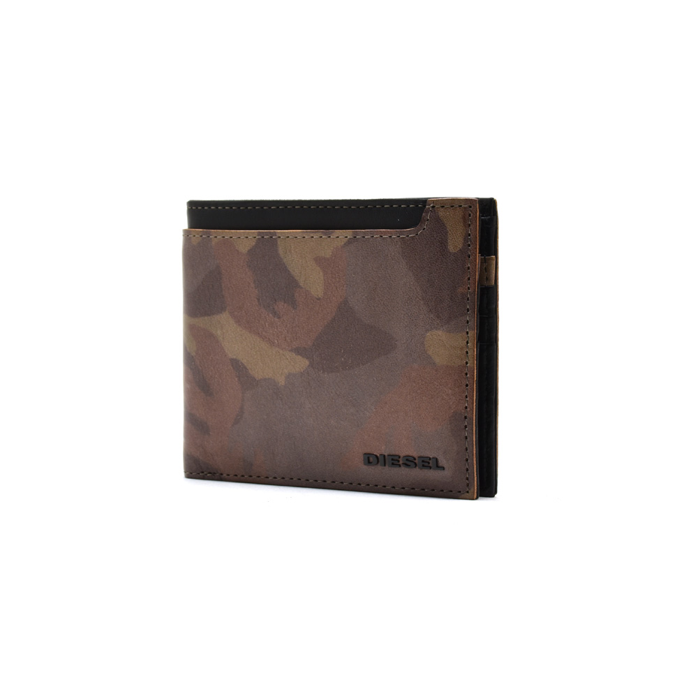 【楽天市場】ディーゼル DIESEL X05833/PS998 WALLET H4185 BROWN 二つ折り財布 迷彩 カモフラ ブラウン