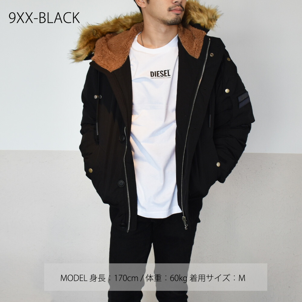ディーゼル Ma1 Diesel W Jame 21 アウター カーキ ブラック ブルゾン メンズ 絶妙なデザイン メンズ