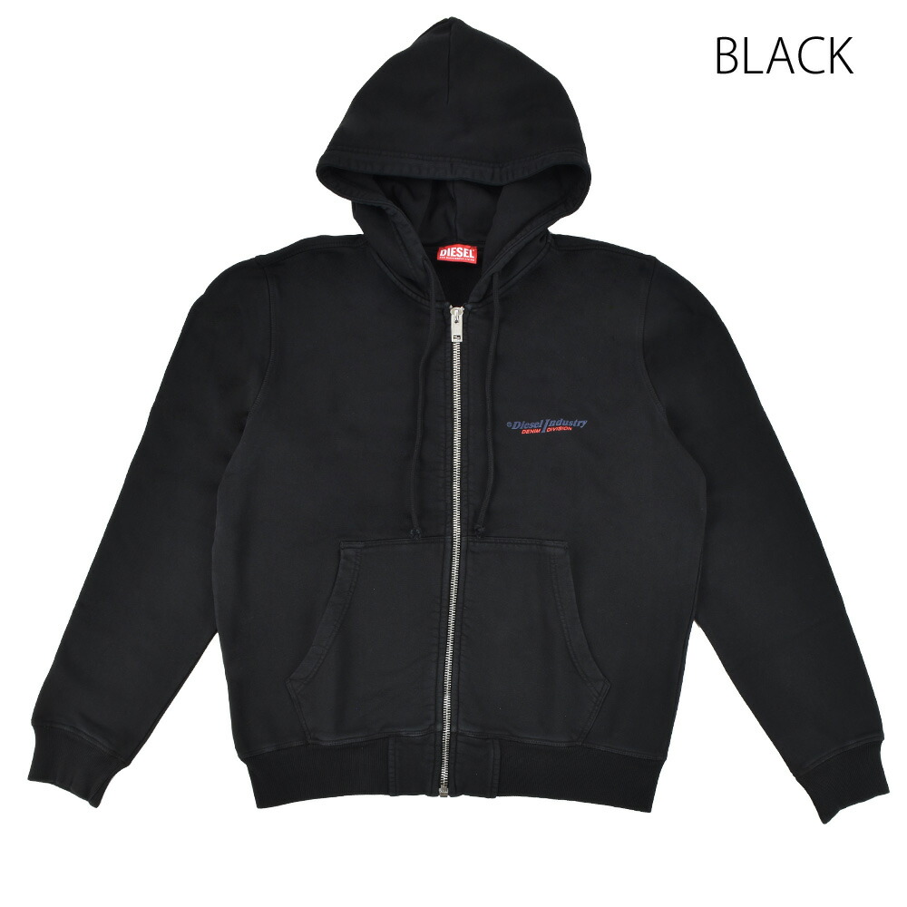 市場 ディーゼル ジップアップパーカー メンズ フーディー パーカー ブラック ホワイト 黒 白 Diesel S Ginn Zip Up Hood Cmdb Md
