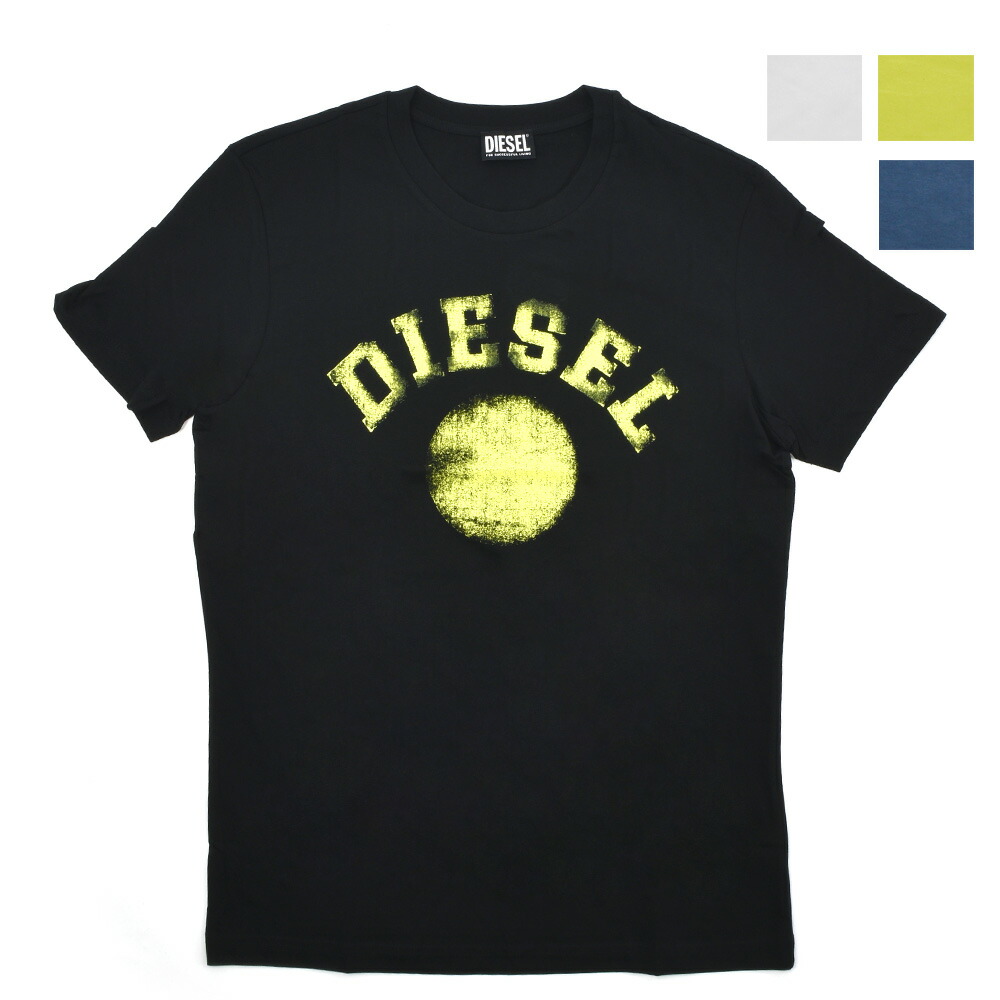 DIESEL Tシャツ カットソー ロゴ 半袖 メンズ sdp10091a DIESEL 【SALE】ディーゼル WロゴTシャツ カットソー クルー