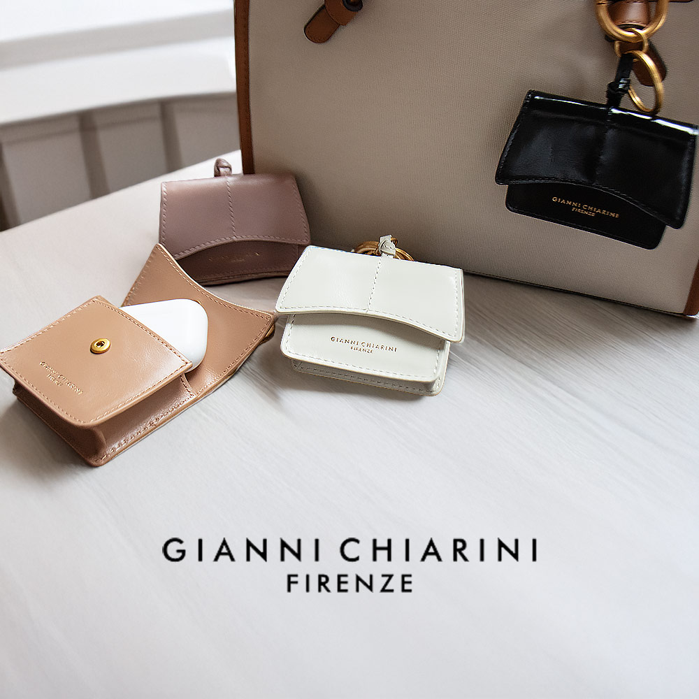ジャンニキアリーニ GIANNI CHIARINI AirPodsホルダー イヤフォンケース ポーチ ケース キーリング キーホルダー PC CHARMS PC AIRPODS02 RALPH【送料無料】｜クラウドモーダ 9,472円