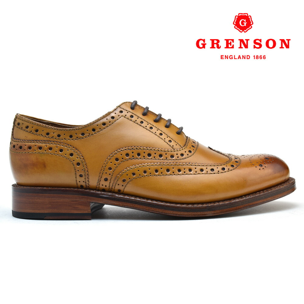 新品未使用 グレンソン GRENSON ダービーブーツ EASTON 楽天市場】【お買い物マラソンSALE】グレンソン スタンレー タン