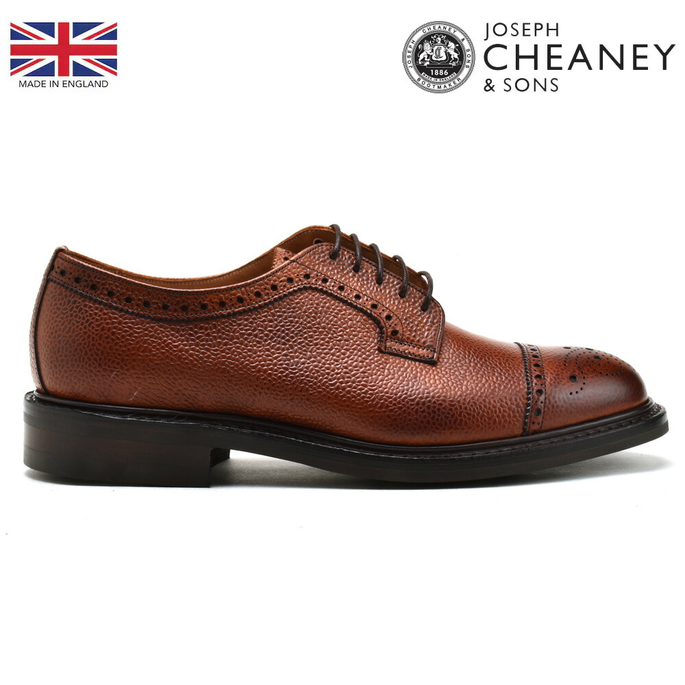JOSEPH CHEANEY ブラウン ドレスシューズ 7.5 E 102284_01.jpg