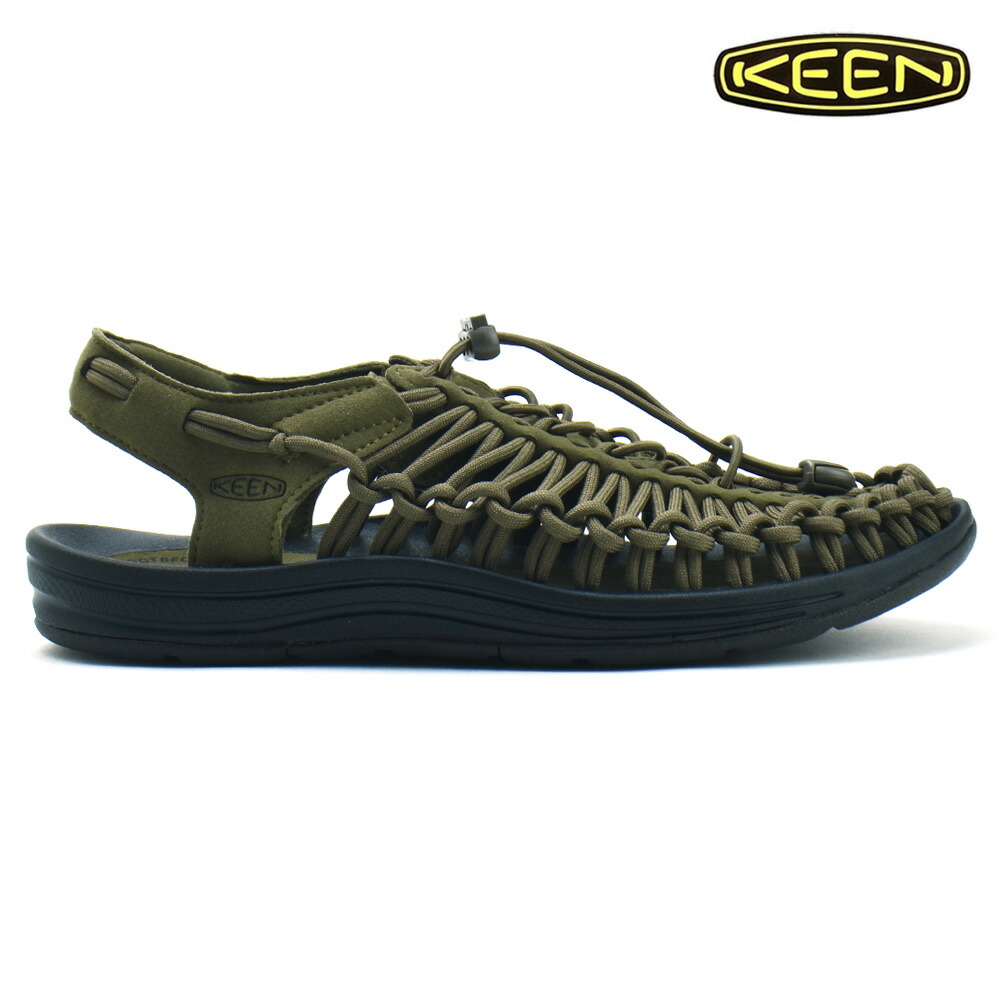 キーン KEEN ユニーク メンズ サンダル スポーツサンダル アウトドア ダークオリーブ ブラック UNEEK-M【送料無料】
