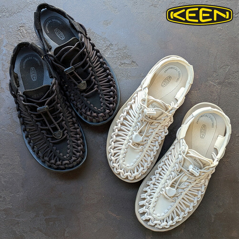 キーン ユニーク レディース KEEN UNEEK WOMEN サンダル ブラック ホワイト【送料無料】
