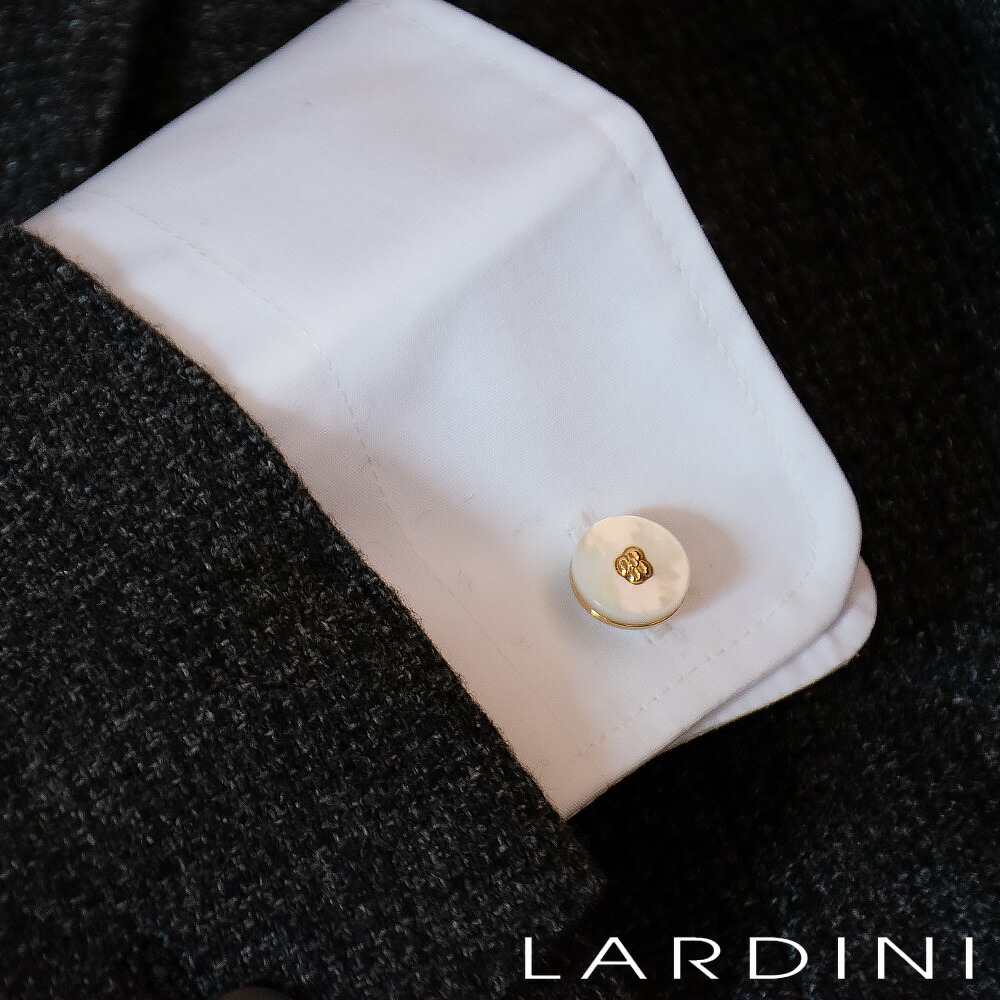 ラルディーニ LARDINI カフスリンク メンズ カフリンクス 折り返し フォーマル 商行為 付属物 成人男性服 真珠 パール CNBOX27 CNC329 120OR【貨物輸送無料】