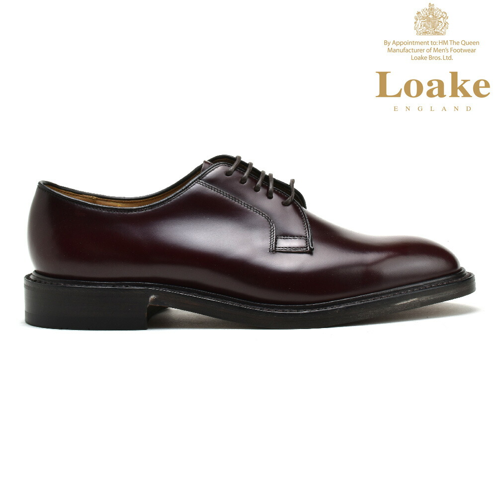 【貴重】Loake ビンテージシューズ プレーントウ25.5cm Loake 外羽根 プレーントゥ ビジネスシューズ 本革 メンズ 高級