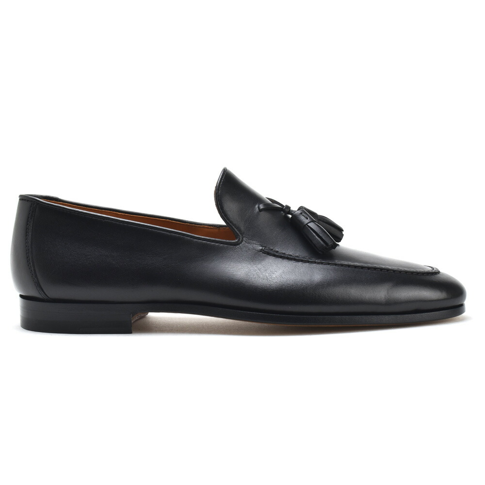 マグナーニ ドレスシューズ メンズ タッセルローファー Uチップ 紳士靴 革靴 ブラック 黒 NEGRO MAGNANNI【送料無料】