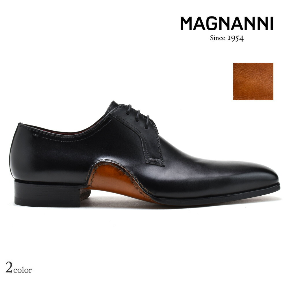 MAGNANNI ブラックレザー レースアップシューズ 楽天市場】マグナーニ MAGNANNI 22109 NEGRO レースアップ