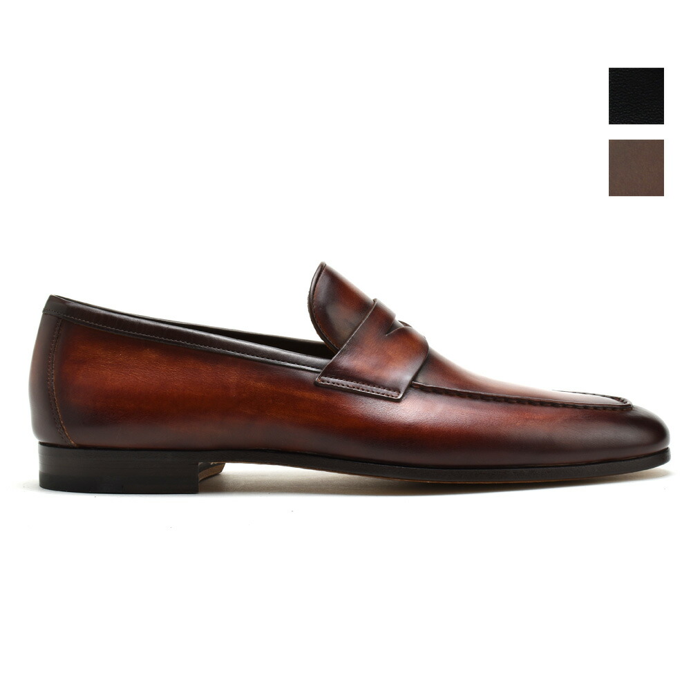 Magnanni 黒 レザー ローファー　シューズ　 27.5 23802_01.jpg