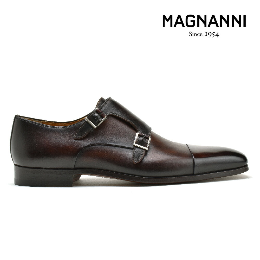 【国内発送】MAGNANNI ダブルモンク オパンカ 革靴 19616-dbr 楽天市場】マグナーニ ドレスシューズ メンズ ビジネスシューズ
