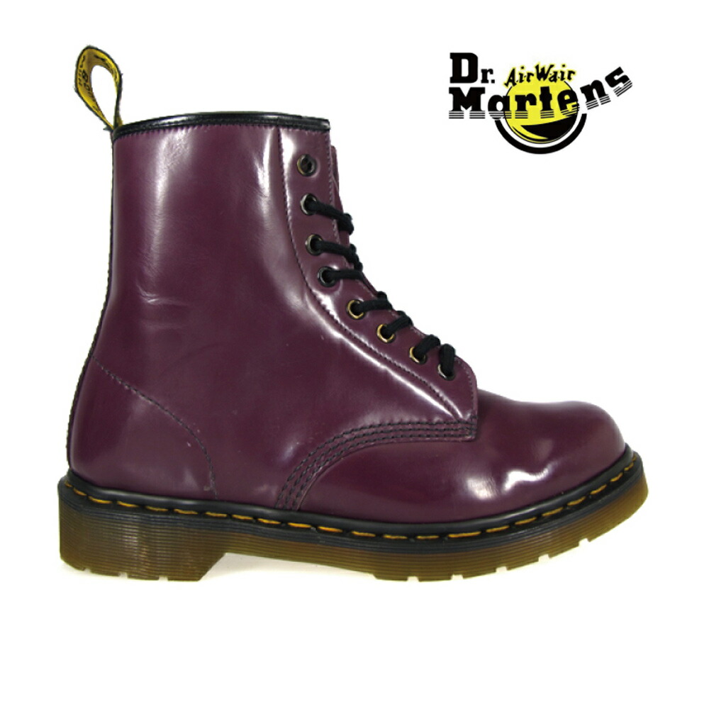 purple dr martens shoes