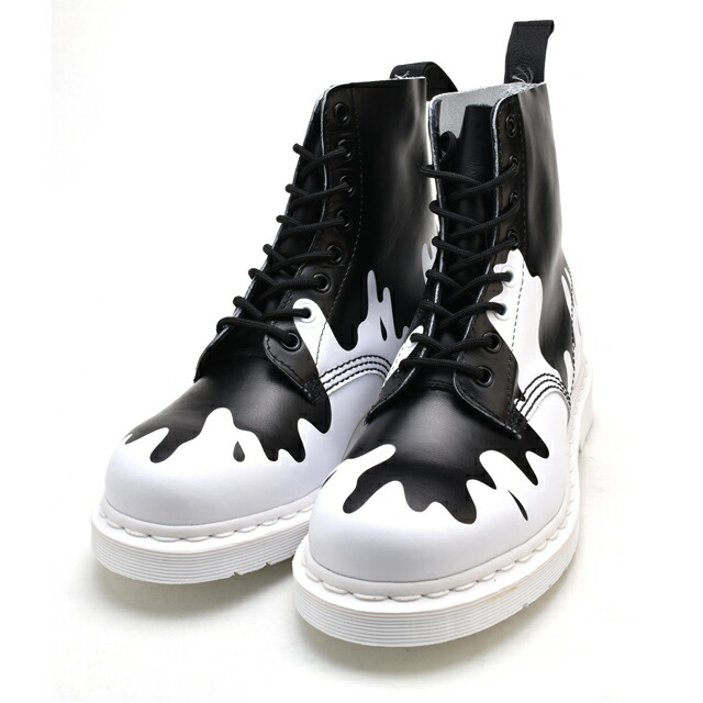 black white doc martens