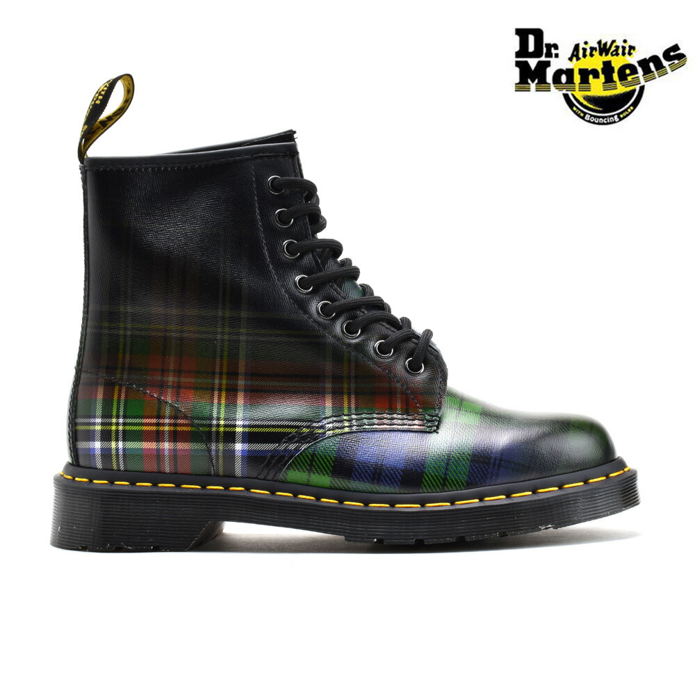 doc martens plaid boots