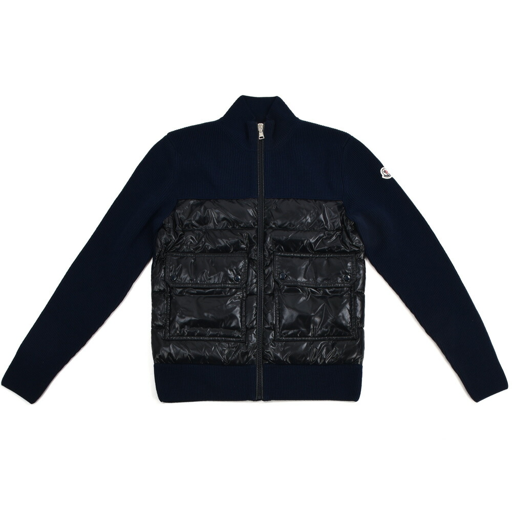 モンクレール ダウン切り替えカーディガン キッズ ジュニア 子供用 フード付き カーディガン ブラック 黒 MONCLER CARDIGAN【送料無料】 楽天市場】モンクレール ダウン切り替えカーディガン キッズ