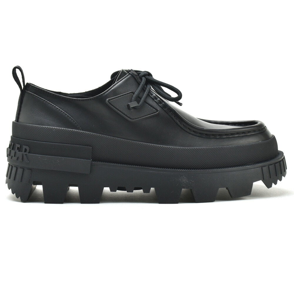 MONCLER ホワイト ブラック ローファー 厚底23センチ 4d000209a6999_01.jpg