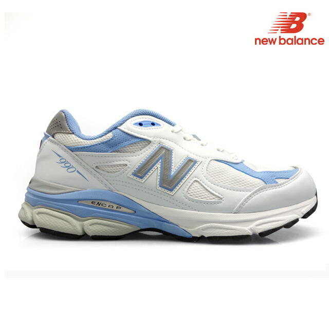 ãæ¥½å¤©å¸å ´ããã¥ã¼ãã©ã³ã¹ New Balance W990WB3 ã¡ã³ãº ã¬ãã£ã¼ã¹ ç½ ãã¯ã¤ã WHITE é ãã«ã¼ BLUE MADE IN USAãéæç¡æãã¹ãã¼ã«ã¼ï¼ã¯ã©ã¦ãã¢ã¼ã